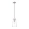 Z-Lite Kira Pendant, 1-Light, 6.5 In.W x 13 In.H, Brushed Nickel/Clear 7508P-BN - alternate 1